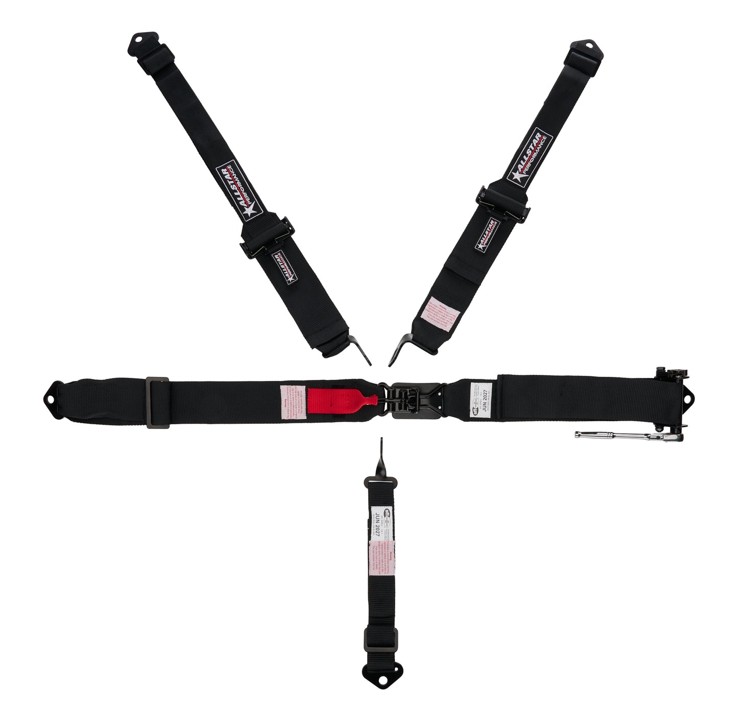 5-Pt Harness L&L Ratchet 3in Belts w/2in Shoulder
