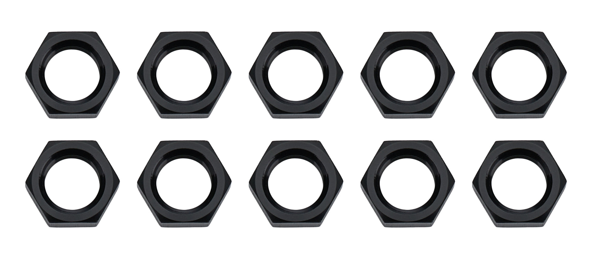 Bulkhead Nuts Black -3 Black 10pk