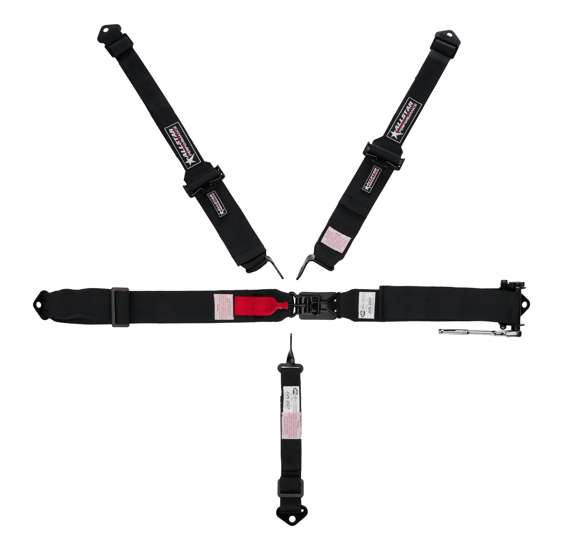 5-Pt Harness L&L Ratchet 3in Belts w/2in Shoulder