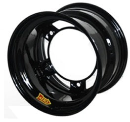 Wheel 15x10 4in Wide 5 Black w/ Pin Stripe