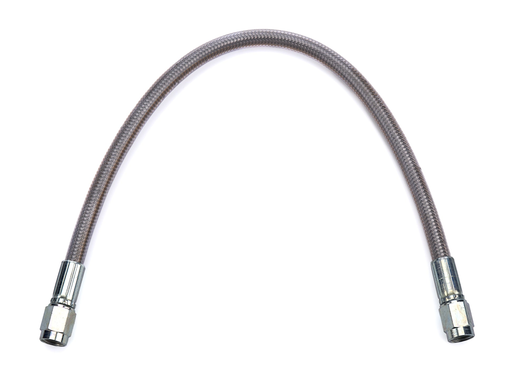 #3 PTFE 12in Hose Clear Cover 3an Female St