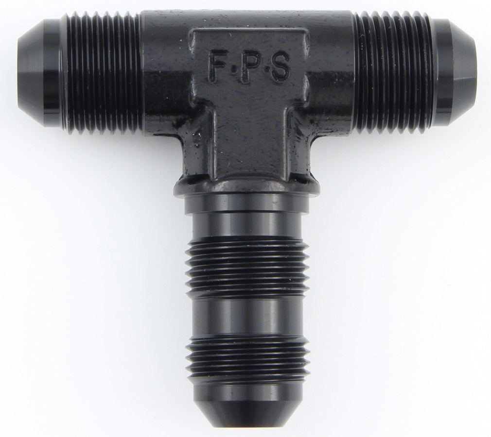 #12 Bulkhead Tee Fitting Black