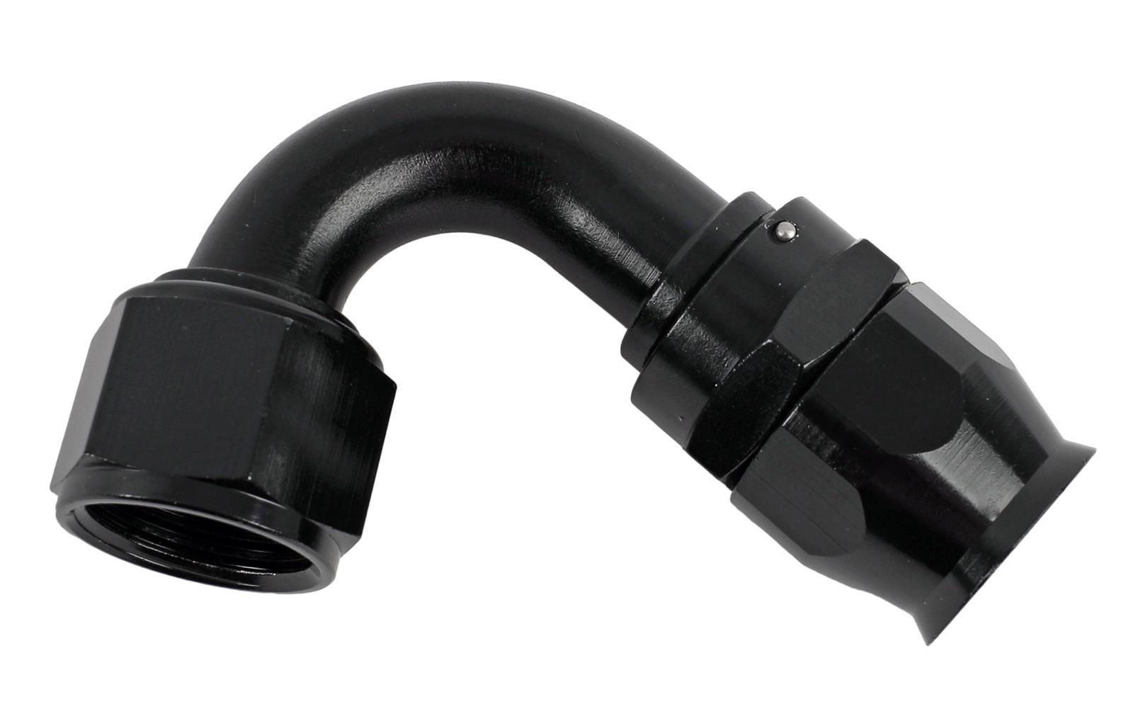 Hose Fitting #12 120 Deg PTFE Black