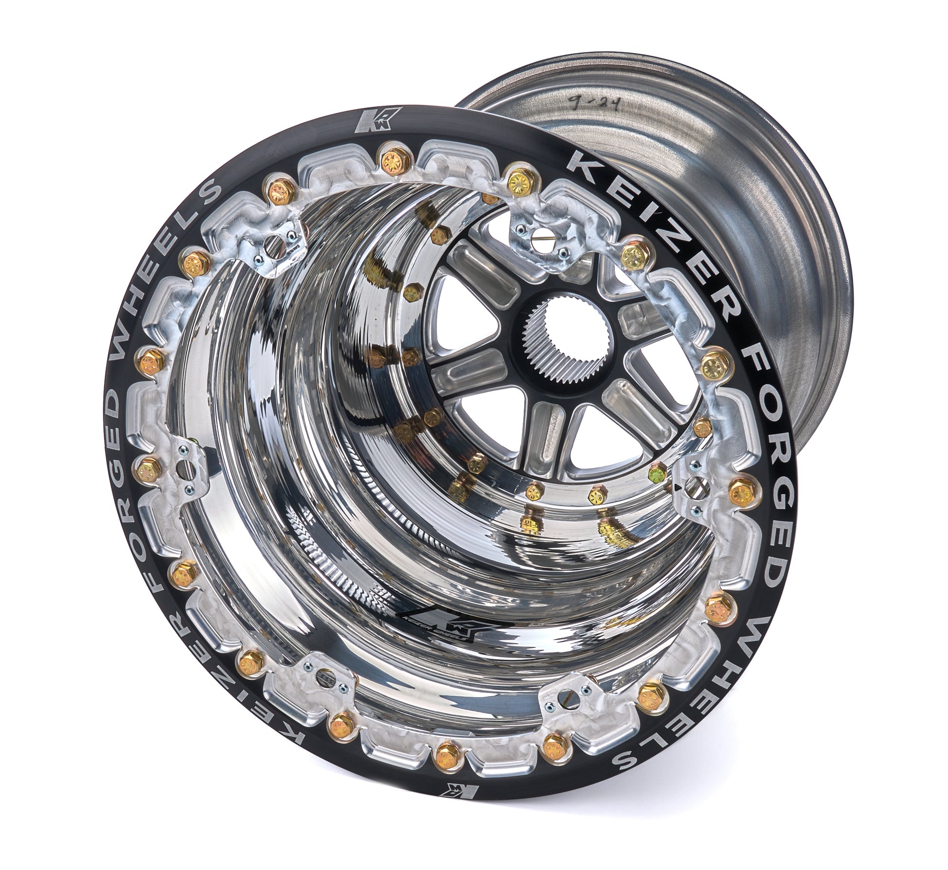Wheel Splined 15x17 Outer Beadlock 4in BS