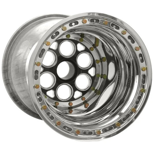 15x17 Blk Magnum Sprint Wheel 8in BS DB